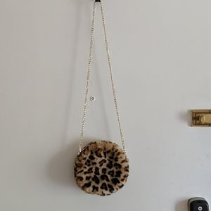 Leopard Fur Purse